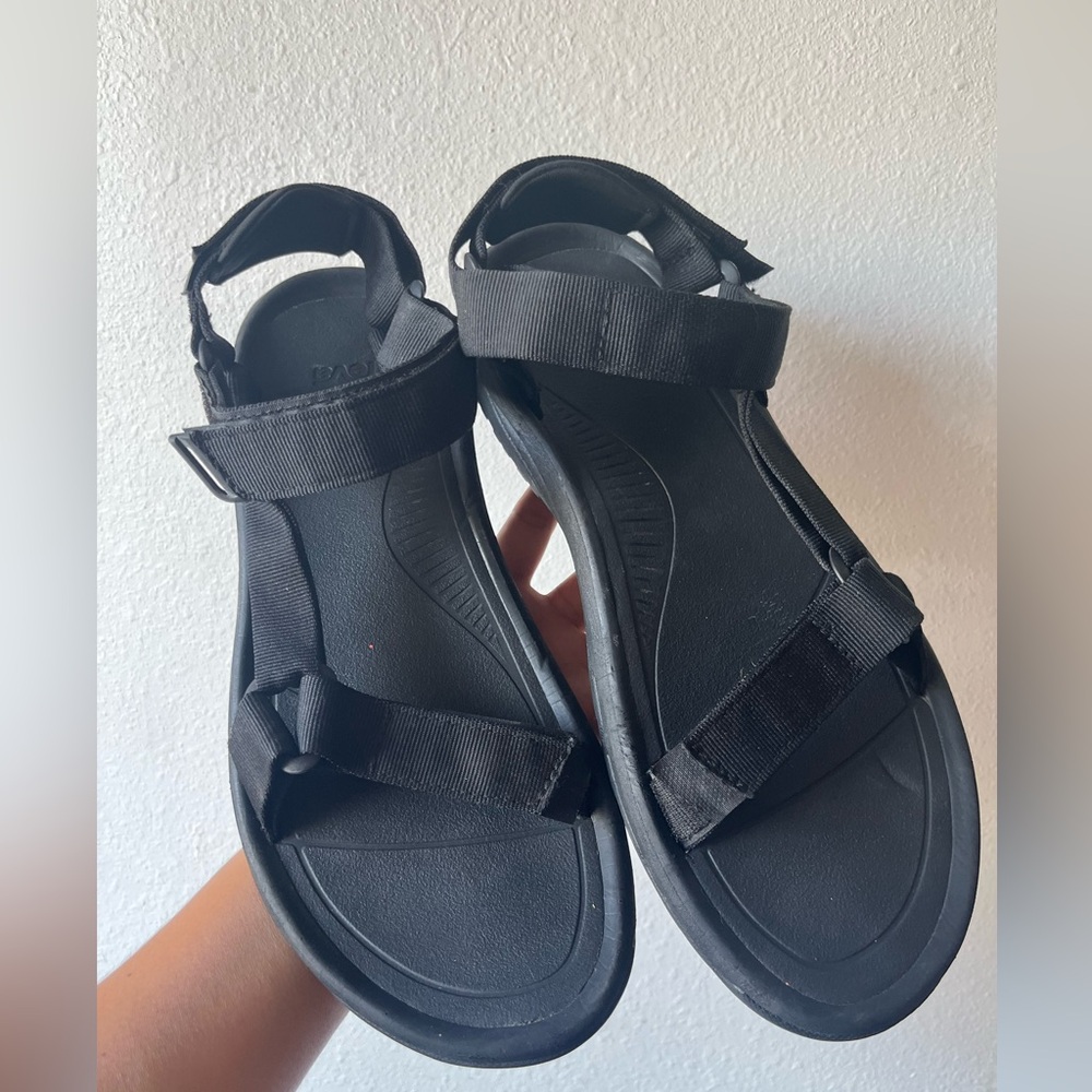 Men Sandals outdoor shoes TEVA black velcro strap size 12